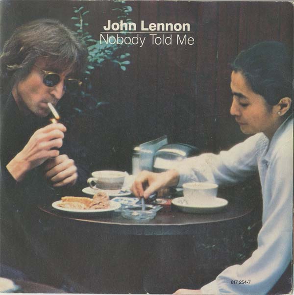 Albumcover John Lennon und Yoko Ono (Plastic Ono Band) - Nobody Told Me (John Lennon) /O Sanity (Yoko Ono)