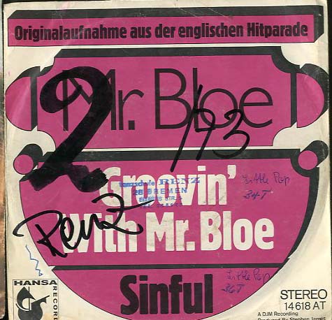 Albumcover Mr. Bloe - Groovin With Mr. Bloe / Sinful