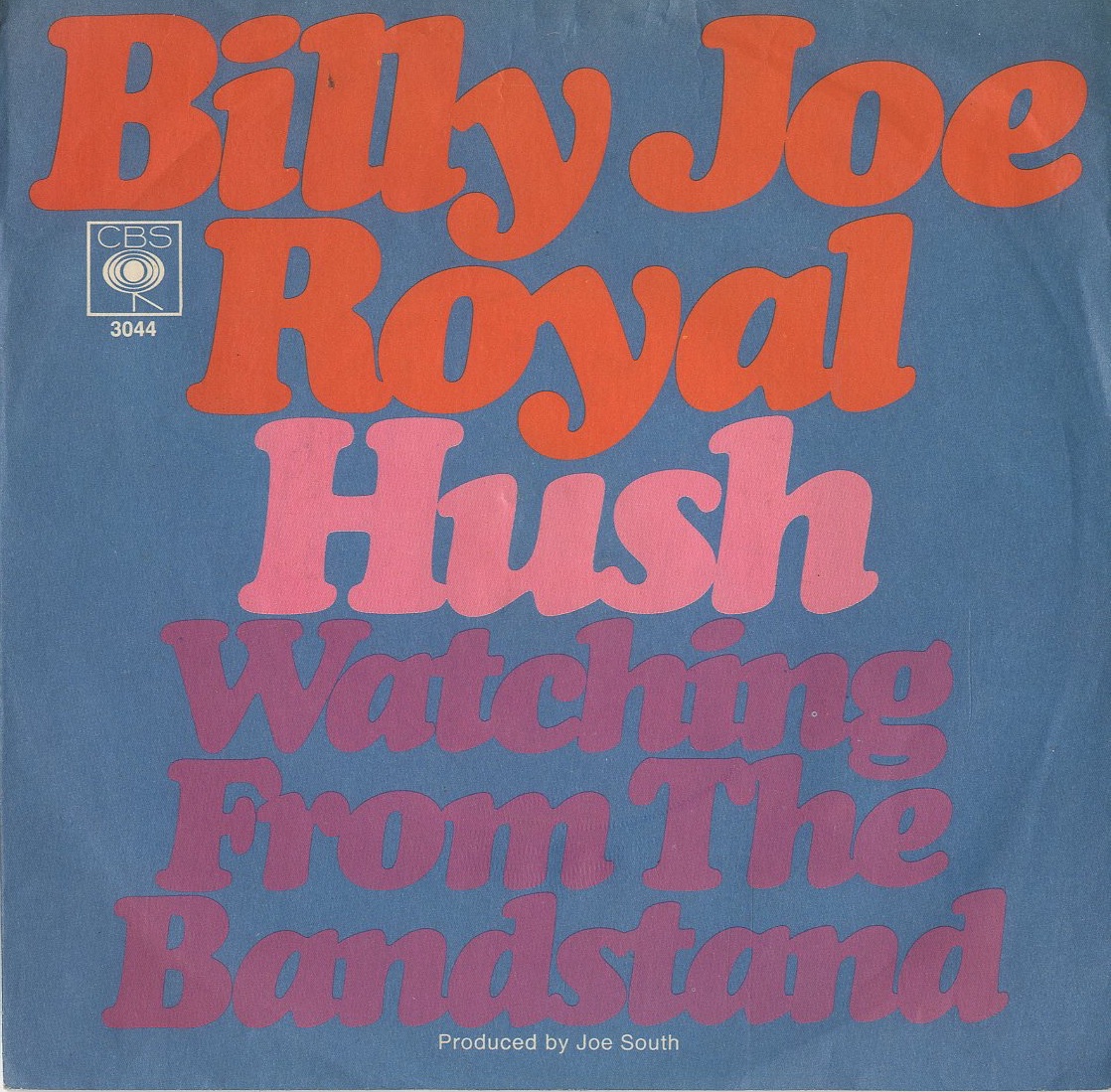 Albumcover Billy Joe Royal - Hush / Watching From The Bandstand