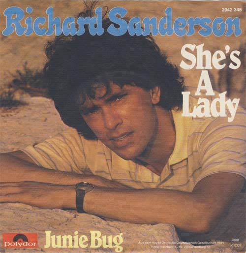 Albumcover Richard Sanderson - She´s A Lady / Junie Bug