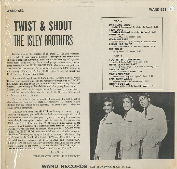 Albumcover The Isley Brothers - Twist And Shout