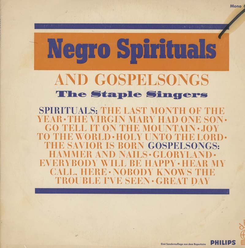 Albumcover Staple Singers - Negro Spirituals And Gospelsongs