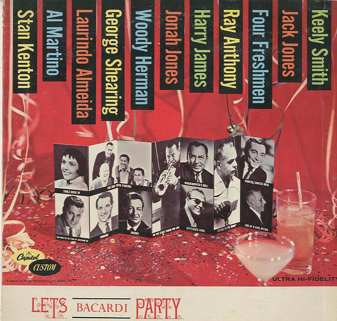 Albumcover Werbeplatten - Lets Bacardi Party