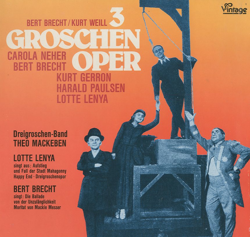 Albumcover Drei Groschen Oper (Three Penny Opera ) - 3 Groschenoper von Bert Brecht und Kurt Weill