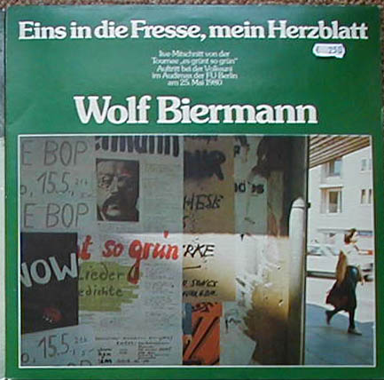 Albumcover Wolf Biermann - Eins in die Fresse, mein Herzblatt (DLP)