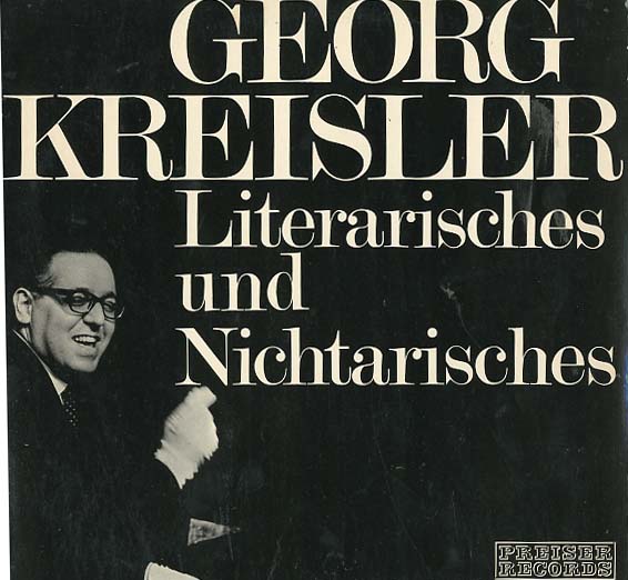 Albumcover Georg Kreisler - Literarisches und Nichtarisches