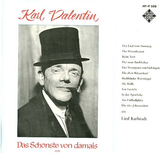 Albumcover Karl Valentin - Das schönste von damals (1939)