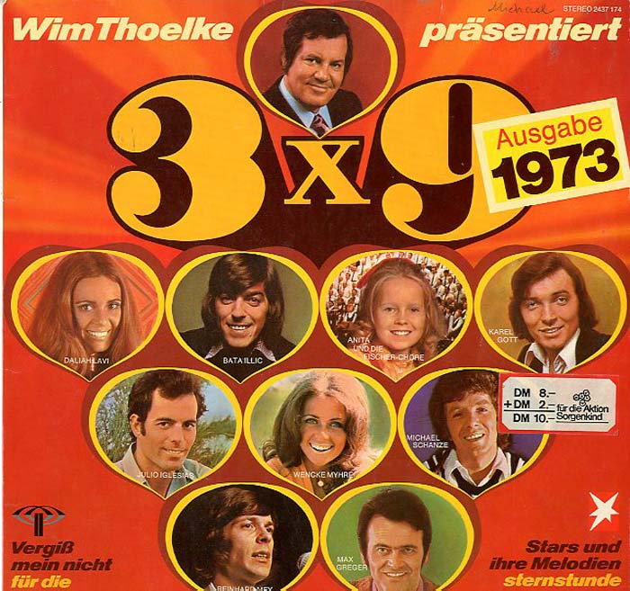 Albumcover 3 x 9 - 3 x 9 - Wim Thoelke präsentiert Stars und Ihre Melodien - Ausgabe 1973