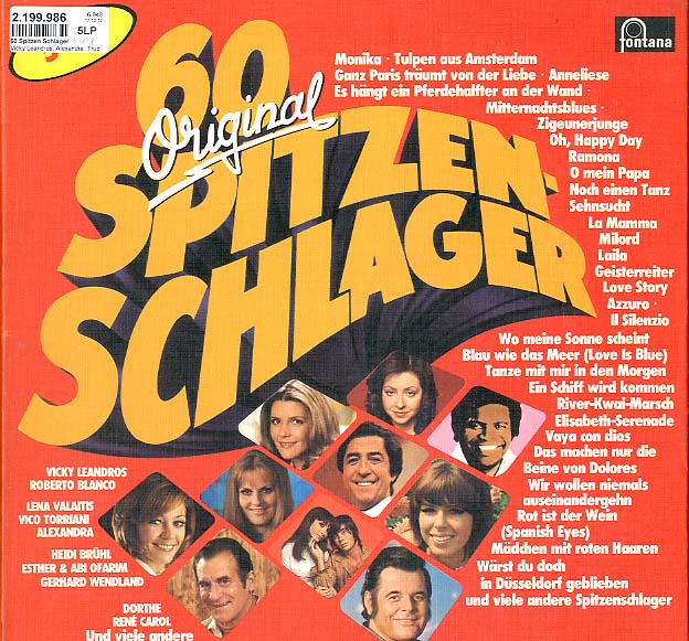 Albumcover Verschiedene Interpreten - 60 Spitzen-Schlager (5 LP Kassette)
