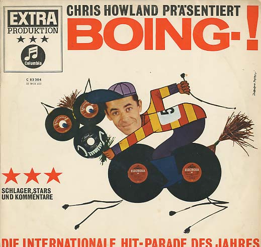 Albumcover Electrola Extra-Produktion - Chris Howland präsentiert BOING - Die internationale Hit-Parade des Jahres
