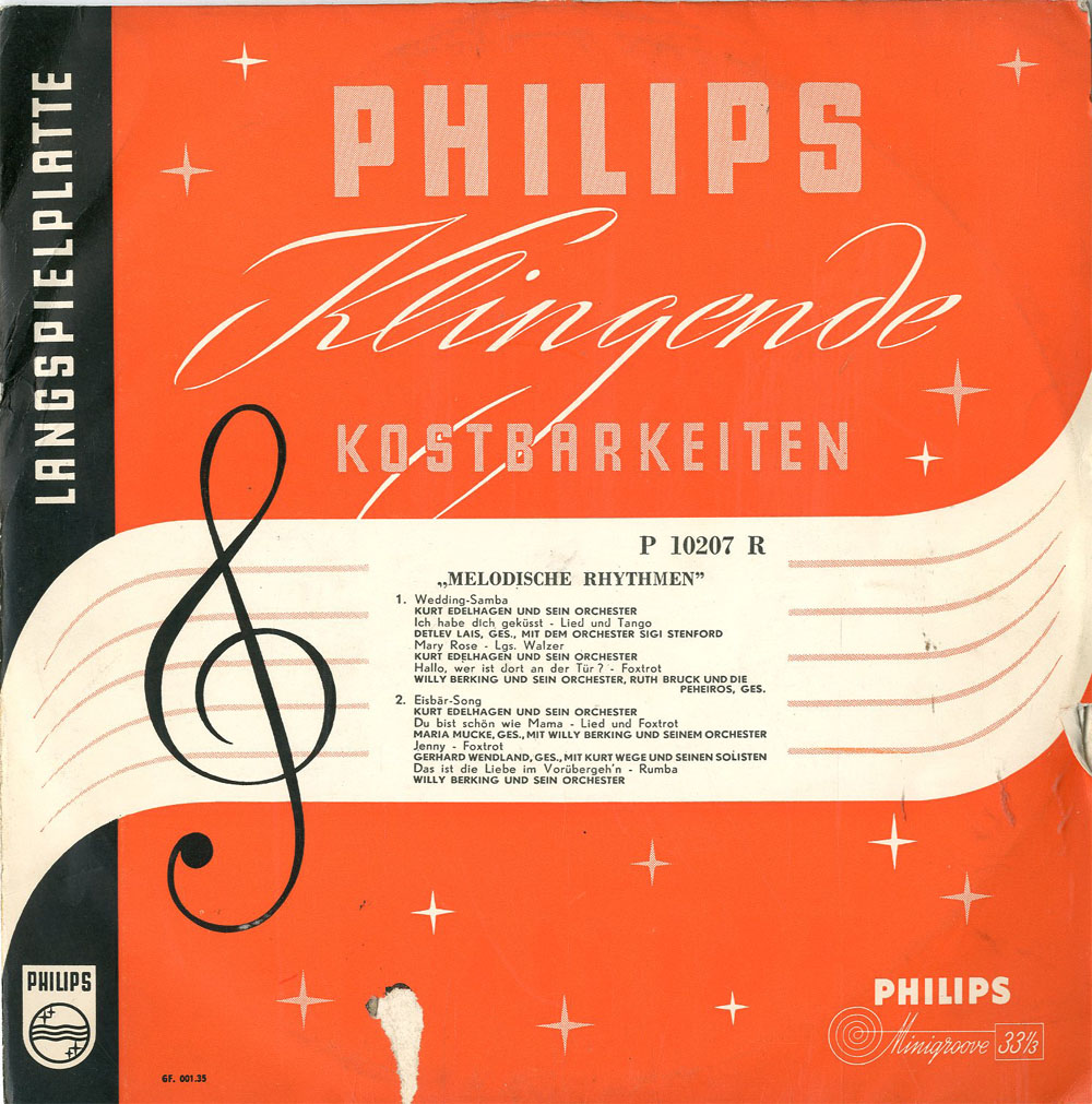 Albumcover Philips Sampler - Melodische Rhythmen - Klingende Kostbarkeiten (25 cm)