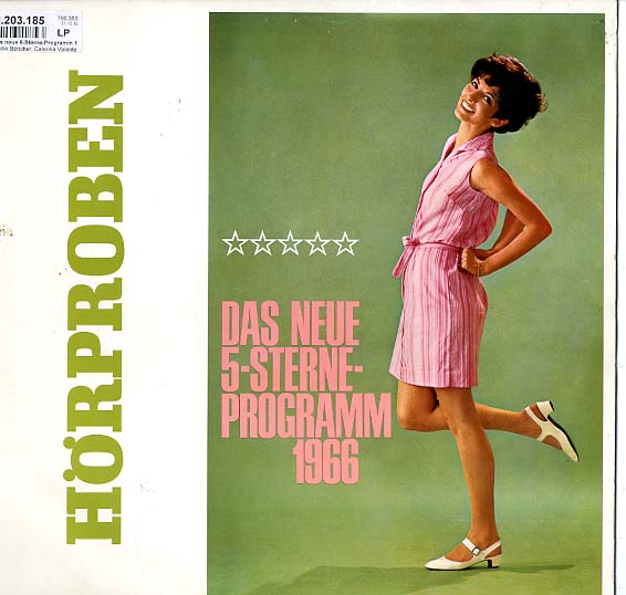 Albumcover TELDEC Informations-Schallplatte - Das neue 5 Sterne Programm 1966 - Hörproben