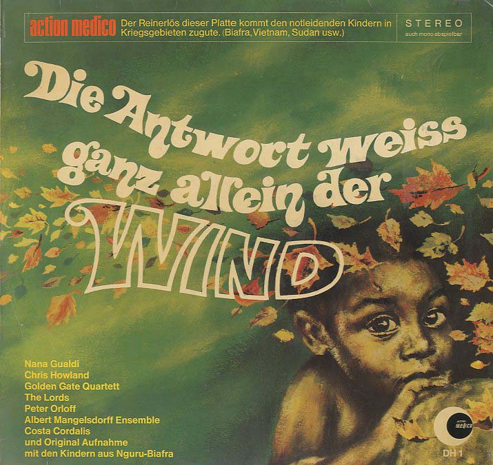 Albumcover Benefiz-LPs - Die Antwort weiss ganz allein der Wind (action medico)