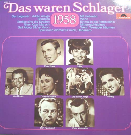 Albumcover Das waren Schlager (Polydor) - Das waren Schlager 1958