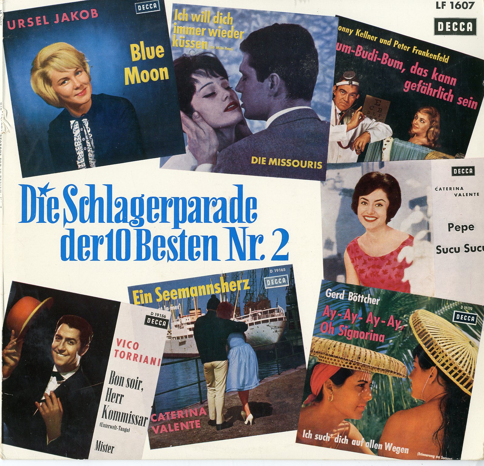 Albumcover Decca Sampler - Die Schlagerparade der besten 10 Nr. 2 (25 cm)
