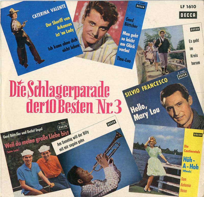 Albumcover Decca Sampler - Die Schlagerparade der besten 10 Nr. 3 (25 cm)