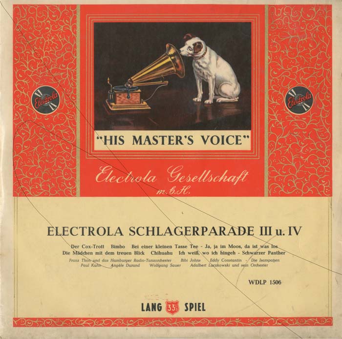 Albumcover Electrola  - EMI Sampler - Electrola Schlagerparade III/IV (25 cm)