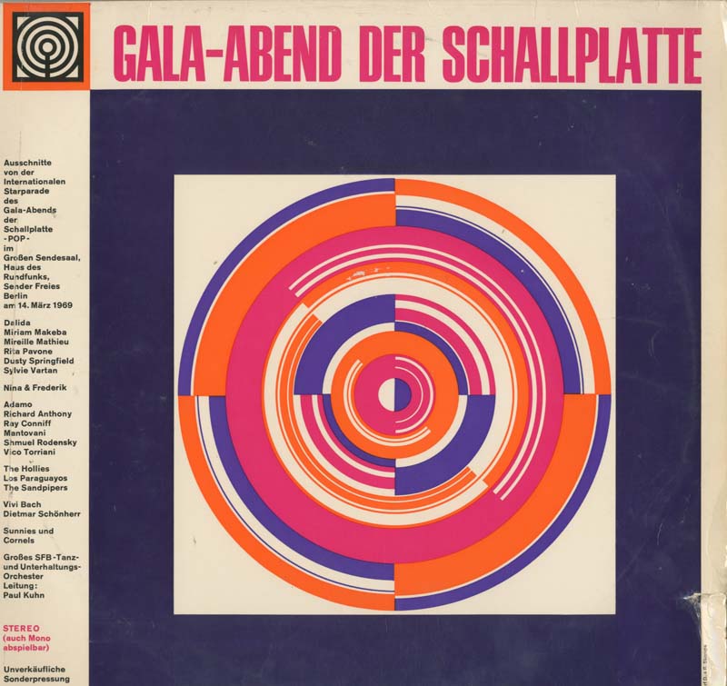 Albumcover Aus Fernsehsendungen - Gala-Abend der Schallplatte Pop 1969