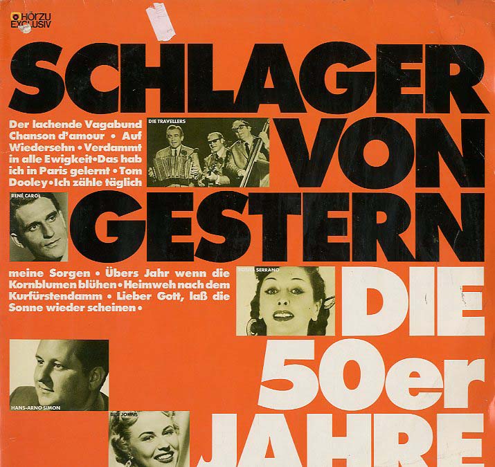 Albumcover Hör Zu Sampler - Schlager von gestern: Die 50er Jahre (DLP)