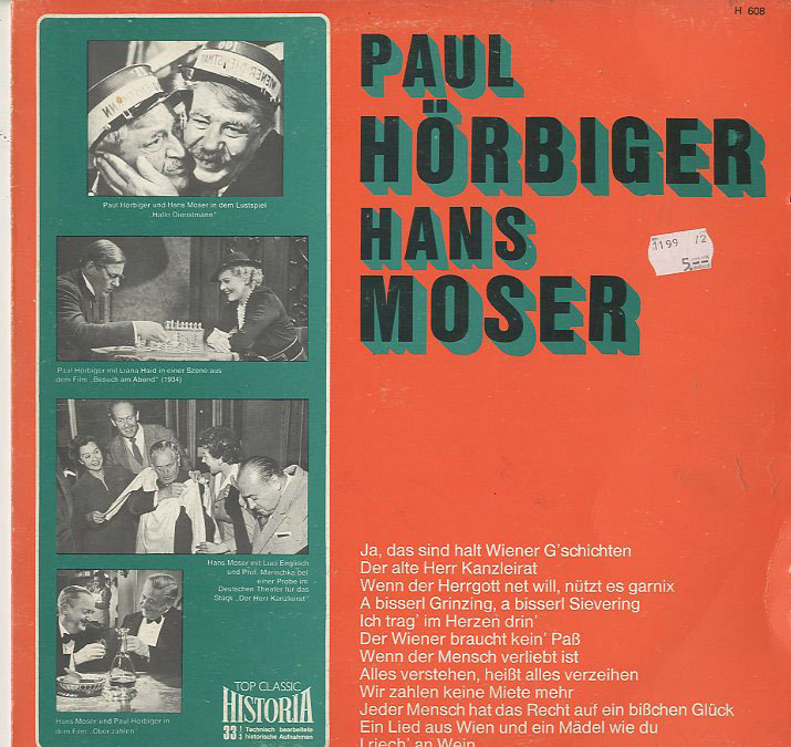 Albumcover Wiener Lieder - Paul Hörbiger / Hans Moser