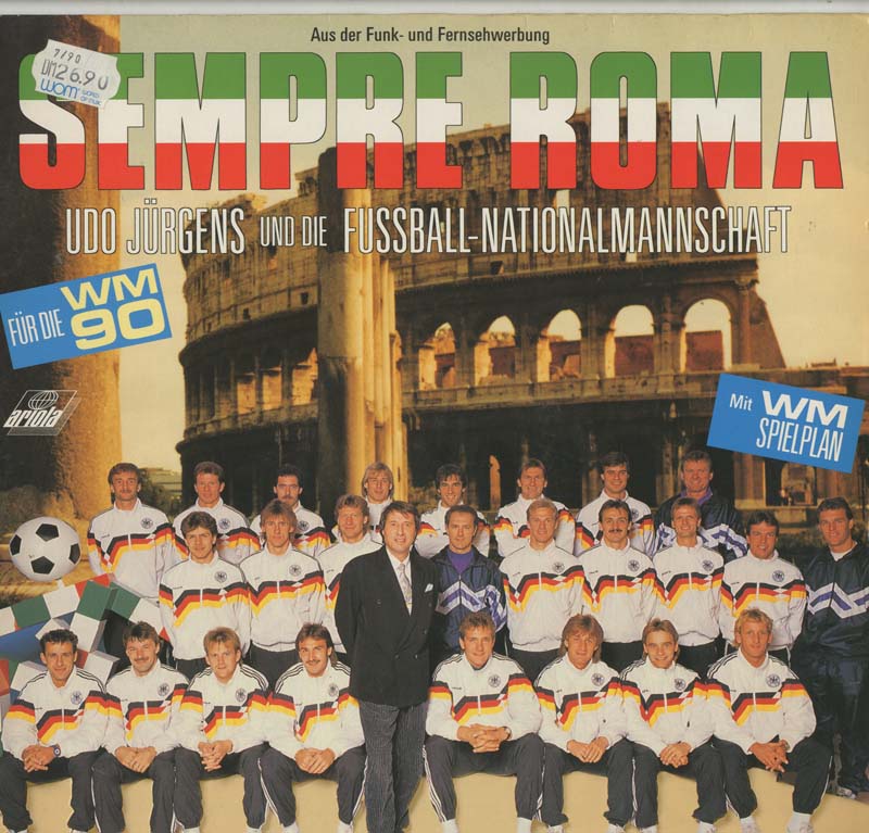 Albumcover Udo Jürgens - Sempr Roma . Udo Jürens und die Fussball-Nationalmannschaft