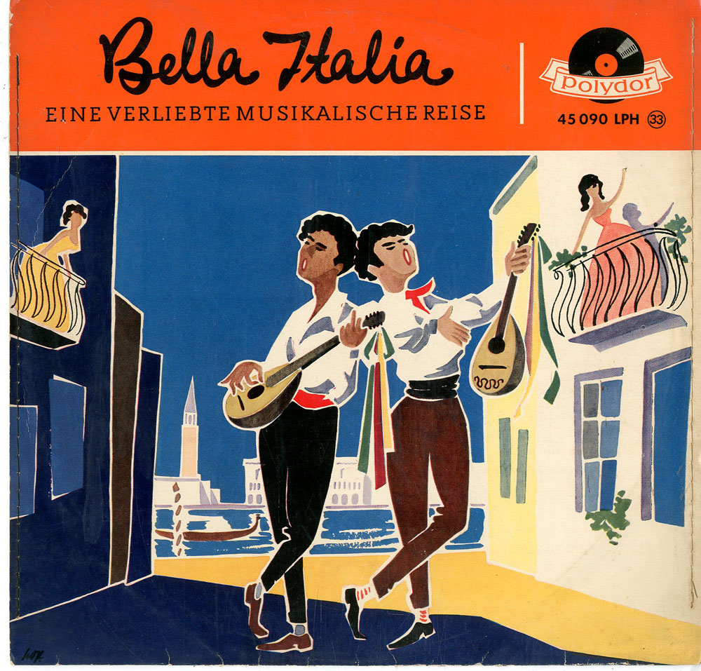 Albumcover Polydor Sampler - Bella Italia (25 cm)  NUR COVER !