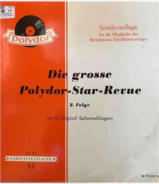 Albumcover Polydor Starparade / Star-Revue - Die große Polydor-Star-Revue - 2. Folge