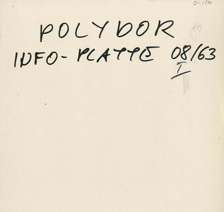 Albumcover Polydor Informationsplatte - 1963/8 August I (5.8.1963)
