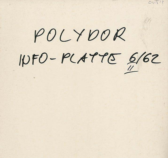 Albumcover Polydor Informationsplatte - 1962/6 Juni II (25.6.1962)