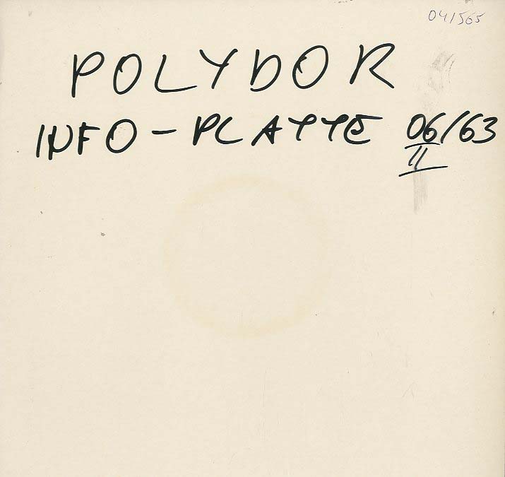 Albumcover Polydor Informationsplatte - 1963/6 Juni II (24.6.1963)