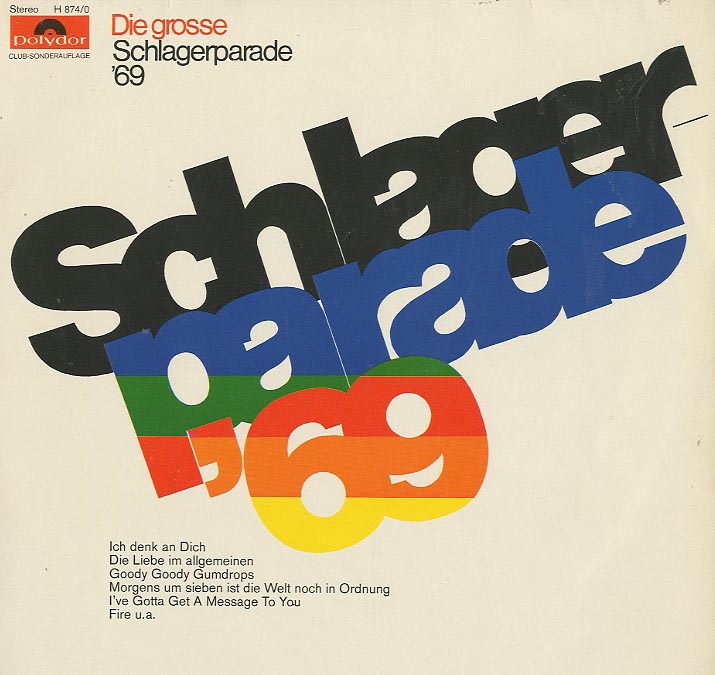 Albumcover Polydor Schlager-Revue / Schlager Parade - Die große Polydor Schlager Parade 69