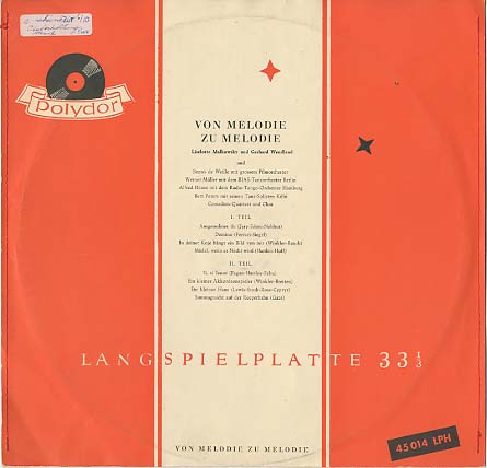 Albumcover Polydor Sampler - Von Melodie zu Melodie (25 cm)