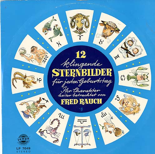 Albumcover Fred Rauch - 12 klingende Sternbilder für jeden Geburtstag. Ihr Charakter heiter betrachtet von Fred Rauch