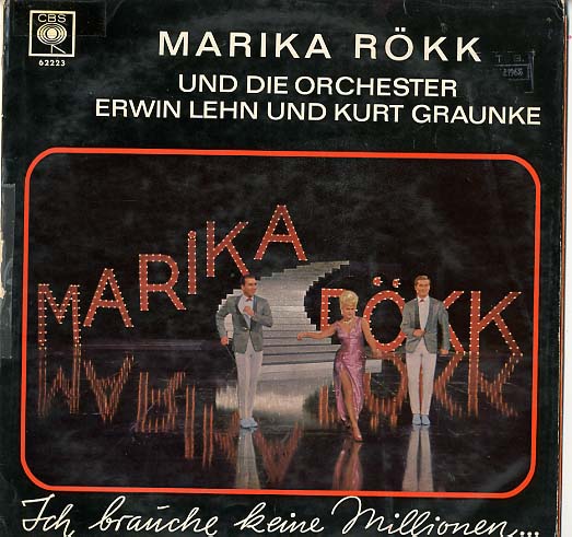 Albumcover Marika Rökk - Ich brauche keine Millionen - Marika Rökk und die Orchester Erwin Lehn und Kurt Graunke