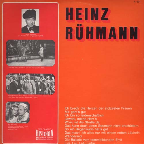 Albumcover Heinz Rühmann - Heinz Rühmann