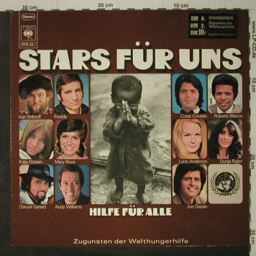 Albumcover Benefiz-LPs - Stars für uns - Hilfe für alle - Zugúnsten der Welthungerhilfe