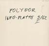 Cover: Polydor Informationsplatte - 1962/3 März II (5.3.1962)