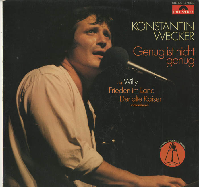 Albumcover Konstantin Wecker - Genug ist nicht genug