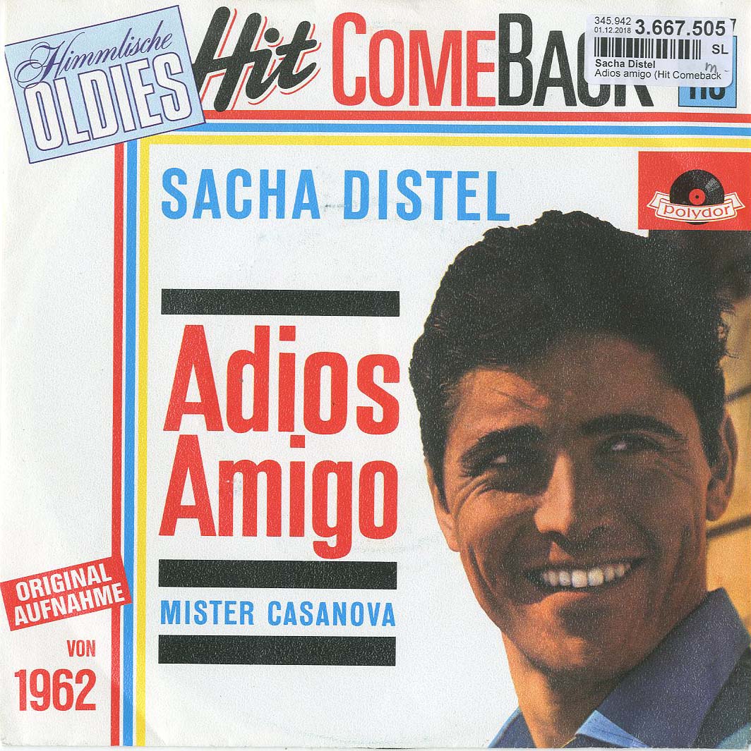 Albumcover Sacha Distel - Adios Amigo / Mister Casanova