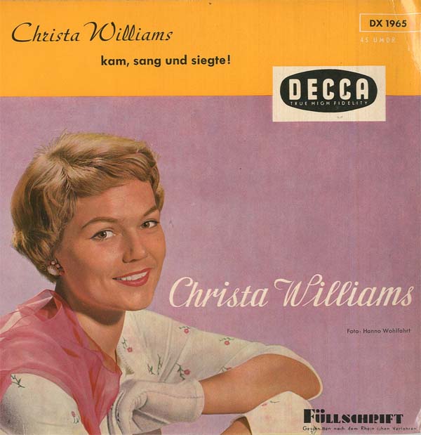 Albumcover Christa Williams - Christa Williams kam, sang und siegte  (EP)