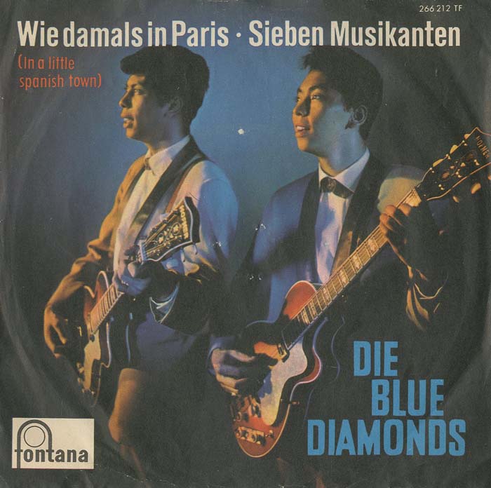 Albumcover Blue Diamonds - Wie damals in Paris (In A Littl Spanish Town) / Sieben Musikanten