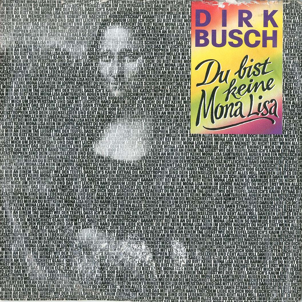 Albumcover Dirk Busch - Du bist keine Mona Lisa / Immer nur lächeln