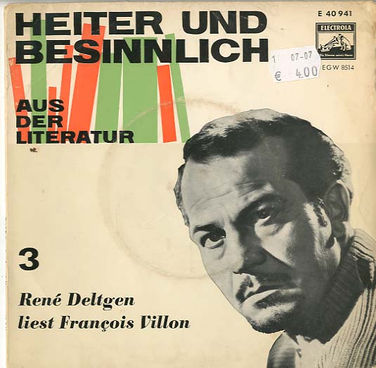 Albumcover Rene Deltgen - Rene Deltgen liest Fancois Villon