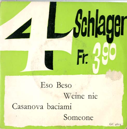Albumcover ex libris Sampler - 4 Schlager Fr. 3,90 (EP)