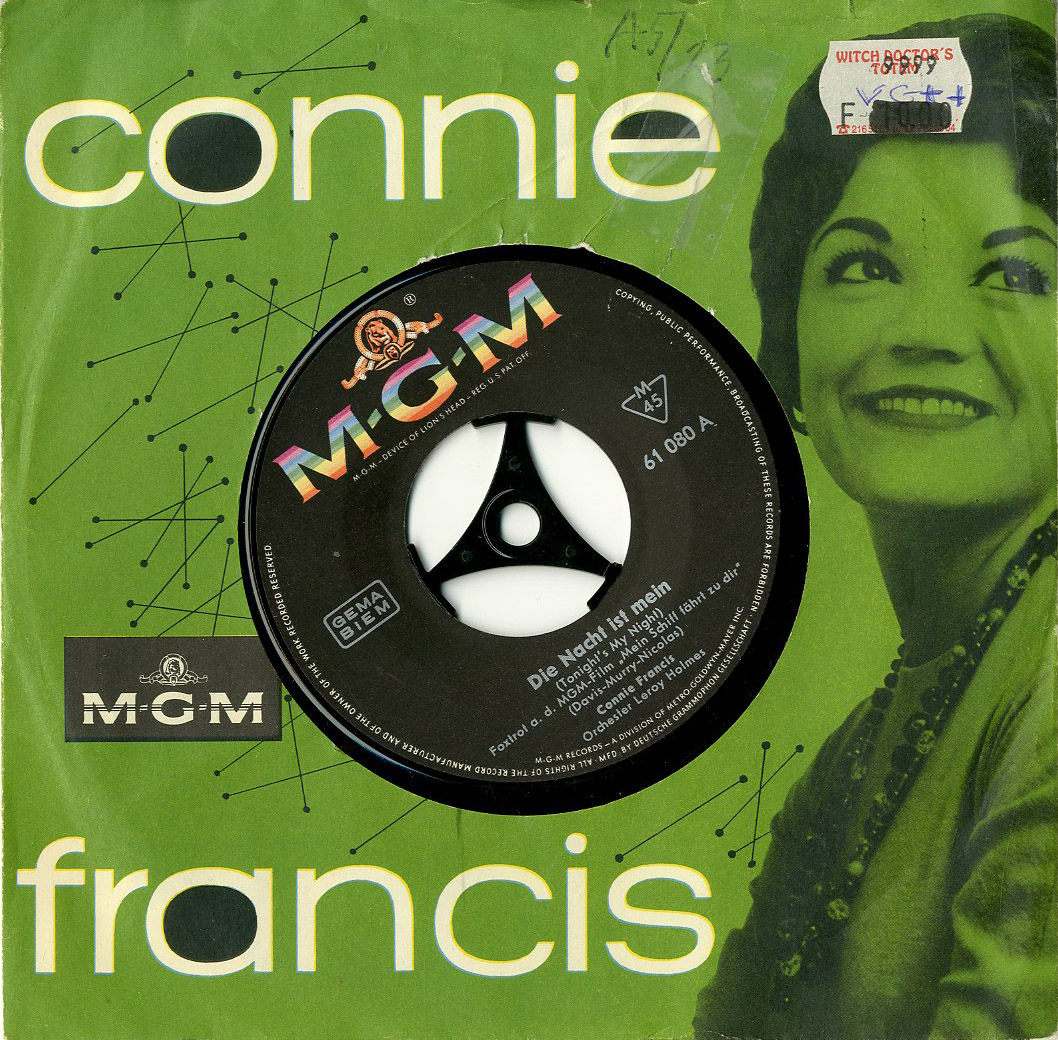 Albumcover Connie Francis - Die Nacht ist mein (Tonights My Night) / Mein Schiff fährt zu Dir (Follow The Boys)
