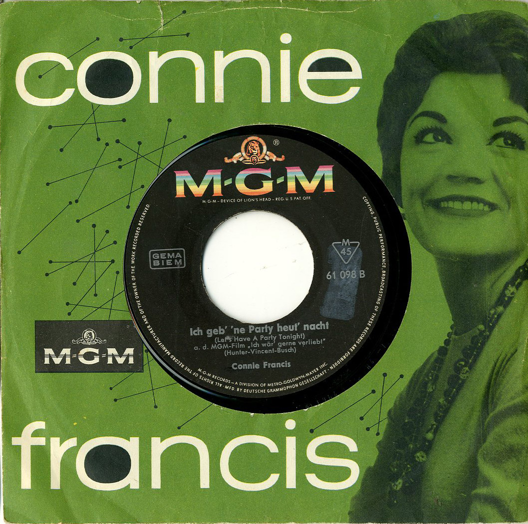 Albumcover Connie Francis - Ich wär so gern verliebt (Looking For Love) / Ich geb ne Party heut nacht (Lets Have A Party Tonight)