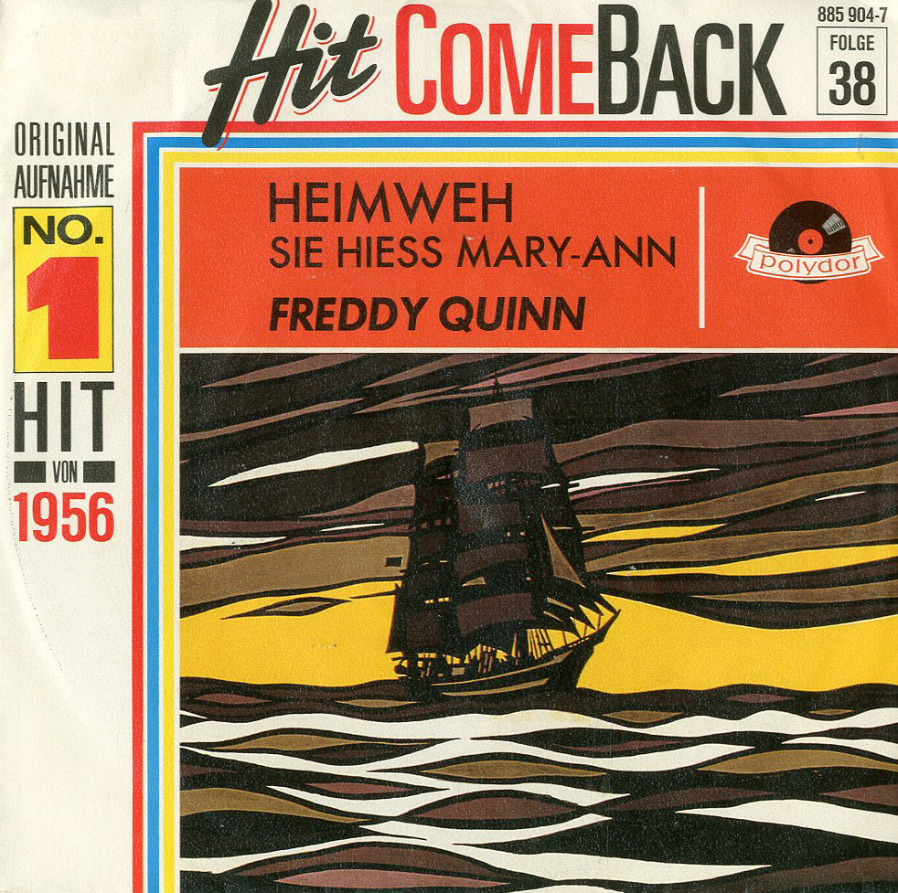 Albumcover Freddy (Quinn) - Heimweh  (Memories Are Made Of This) / Sie hieß Mary Ann (Sixteen Tons) (Hit ComeBack Folge 38)