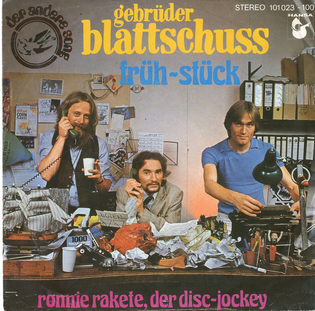Albumcover Gebrüder Blattschuss - Früh-stück / Ronnie Rakete der Disc-jockey