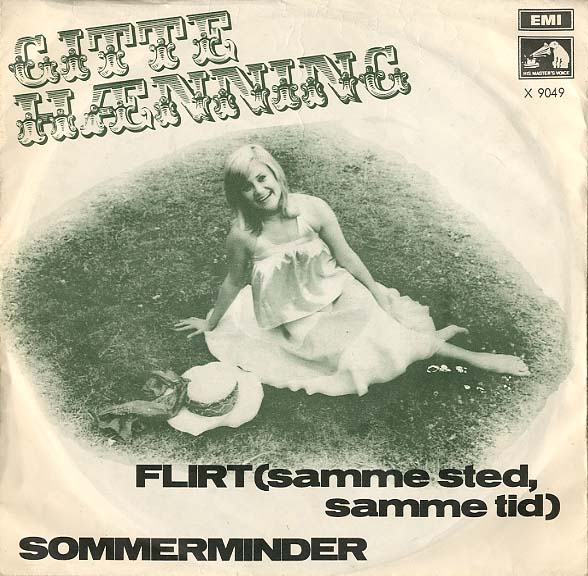 Albumcover Gitte - Flirt (Samme szed smme tid) (Dänische Fassung von Pour un flirt) / Sommerminder