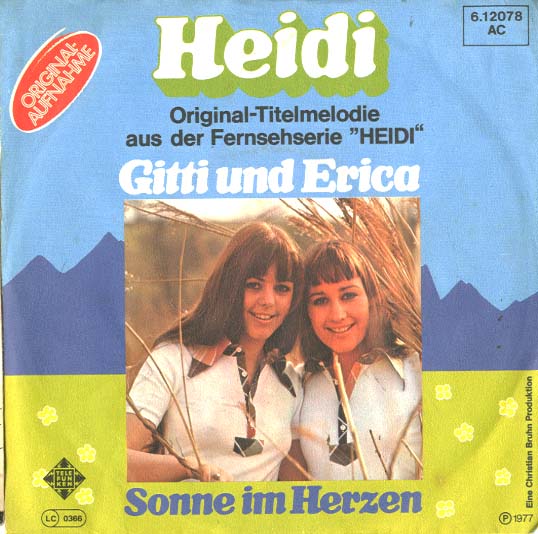 Albumcover Gitti und Erika - Heidi /Sonne im Herzen